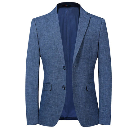 Men Blazers Turn Down Collar Suits Business Jackets Blazer Cardigan Single Breasted Long Sleeve Outerwear Summer Slim Fit