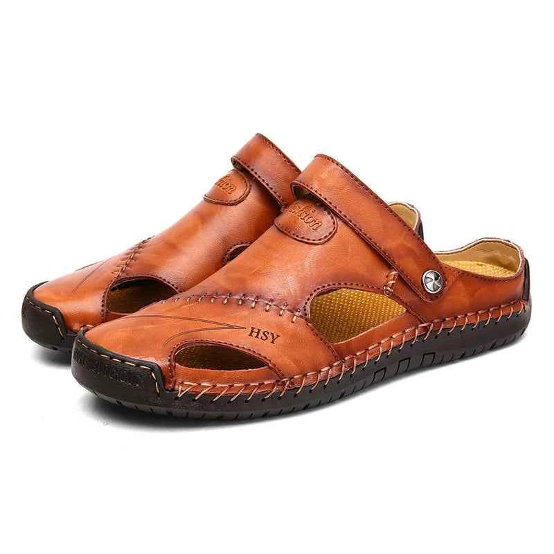 Sandals Men's Summer Style Student Open Toe Casual Versatile Magic Post Ultra Light And Soft Non-Slip Beach Shoes Fashionable