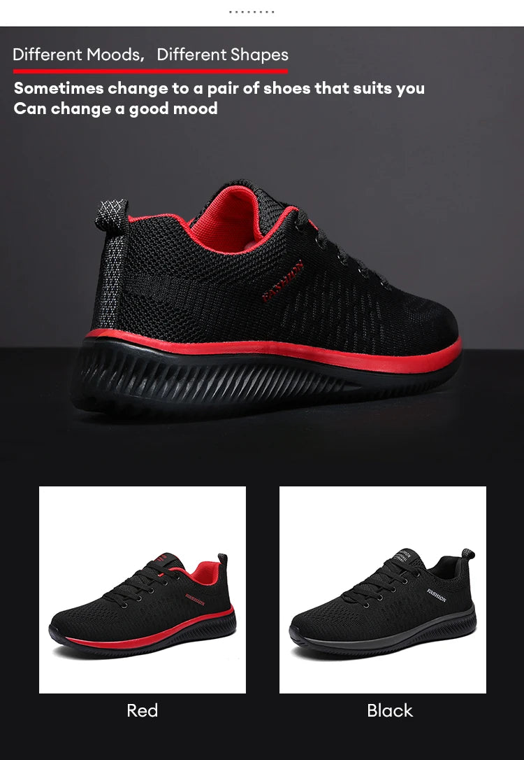 Men Running Shoes Breathable Light Comfortable Men's Casual Shoes Tenis Outdoor Slip On Walking Sneakers