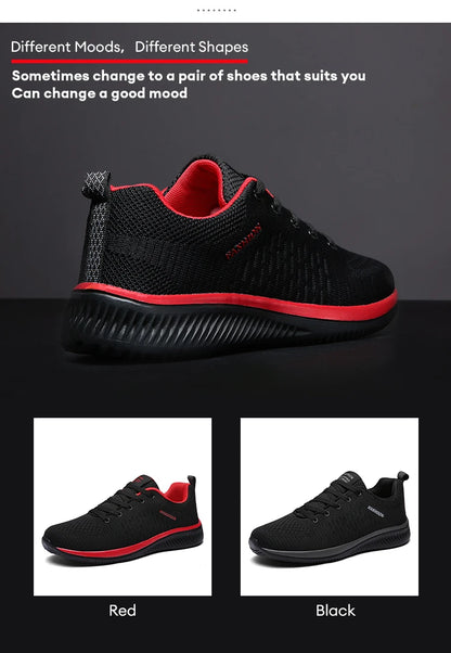Men Running Shoes Breathable Light Comfortable Men's Casual Shoes Tenis Outdoor Slip On Walking Sneakers