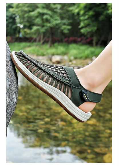 Summer New Sandals Men's Brand Designer Fashion Casual Outdoor Waders Large Size Hand-woven High Quality Beach Sandals For Men