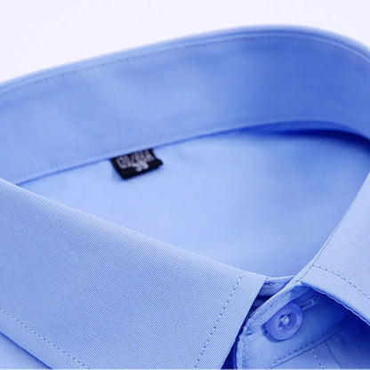 New men's long-sleeved shirt formal spring and summer thin business leisure high-quality non-ironing breathable work clothes