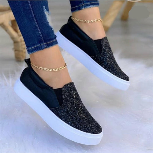 Glitter Moccasin Loafers