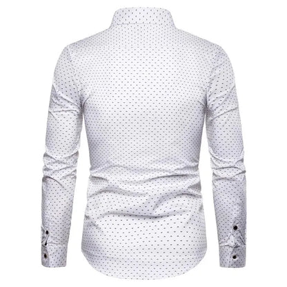 Spring Men Long-sleeved Cotton Shirts, Single-breasted Lapel Shirt, Blue Green Burgundy Khaki Gray White Optional, Asian Size