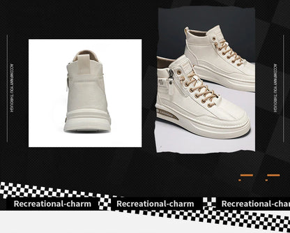 Male Sneakers High-top Loafers Skateboard Sports and Leisure Shoes for Men Men's Sneakers Non-Slip Soft and Comfortable New