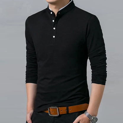 Casual Long Sleeve Polo