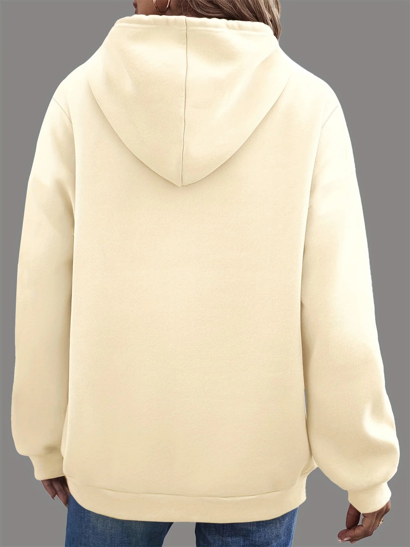 Women's Autumn and Winter Warm and Loose Casual American Flag Pattern Printed Suede Long Sleeved Hooded Sweatshirt Clothing