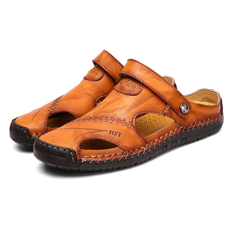 Sandals Men's Summer Style Student Open Toe Casual Versatile Magic Post Ultra Light And Soft Non-Slip Beach Shoes Fashionable