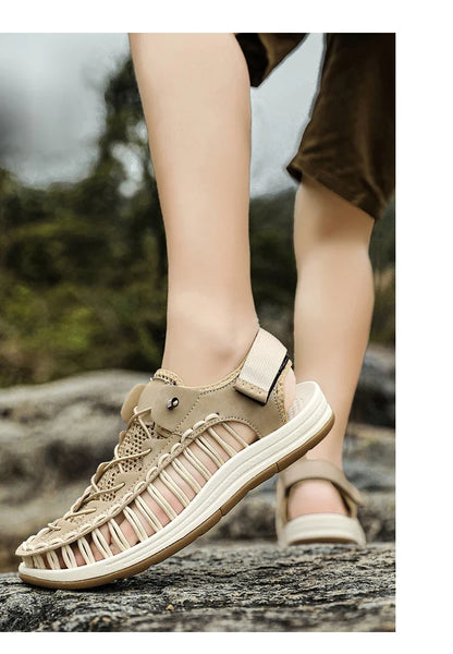 Summer New Sandals Men's Brand Designer Fashion Casual Outdoor Waders Large Size Hand-woven High Quality Beach Sandals For Men