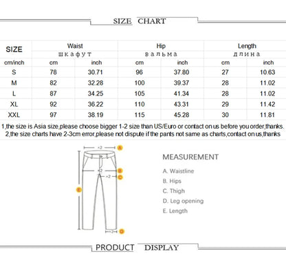 Summer Men's Retro High Waist Denim Shorts Hole-Punched Straight Leg Stretchy Casual Jeans Blue Black American Style Male Pants