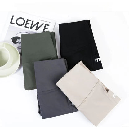 Horetong Women Sports Pants With Pocket High Waist Fitness Running Casual Streetwear Trousers Female Tight Workout Gym Clothing