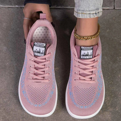 Sneakers Shoes For Woman Wide Barefoot Breathable Lace Up Flats Light Fashion Casual Outdoor Walking Loafers Women Shoes New