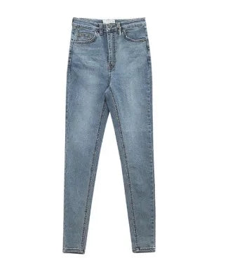 American-style Skinny High-waisted and Hip-lifting Jeans.Women Four Seasons New Fashion Simple Comfortable Stretch Skinny Jeans