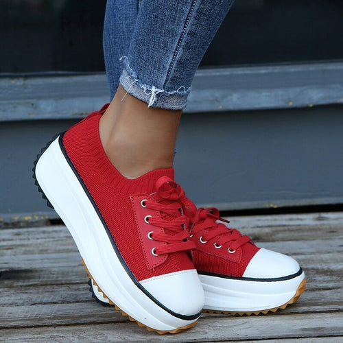 Summer Knit Slip-On Sneakers