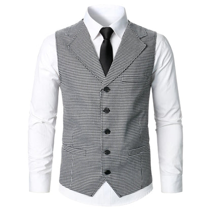 Men Suit Vest Coat Stripe Fabric Open Button Design Classic Design Causal  Business Fashion Slim Fit Men Suit
