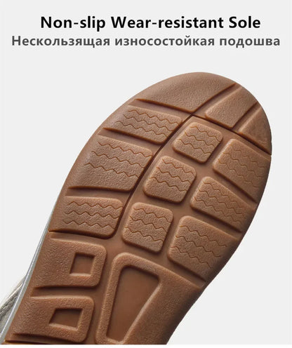 Women Sandals Fashion Handmade Weaving Design Beach Slippers Men Summer Breathable Casual Flat Sandals Outdoor Couples Big Size