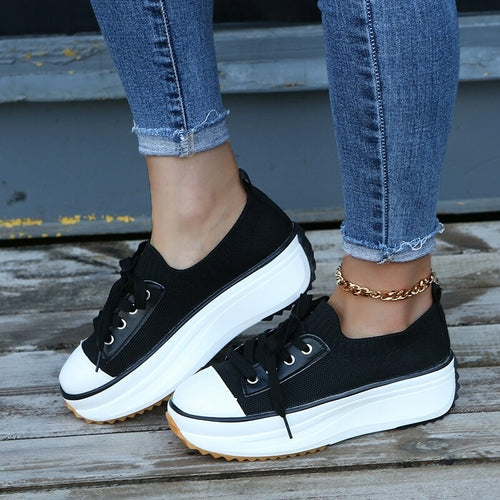 Summer Knit Slip-On Sneakers