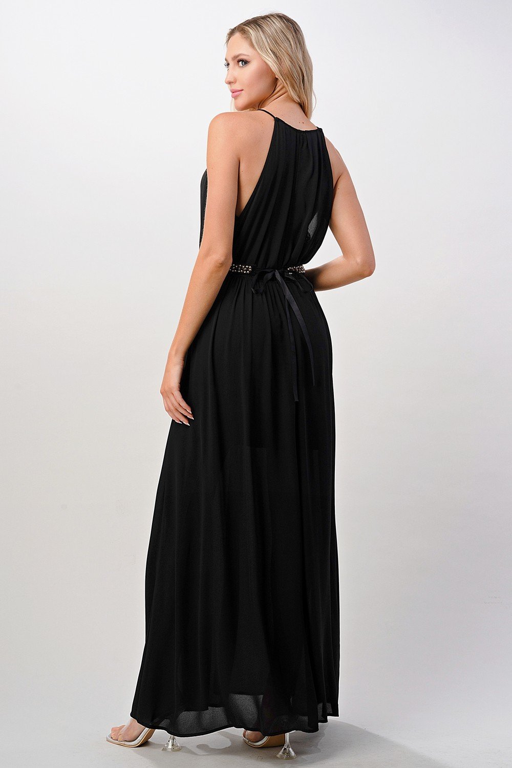 Halter Neck Maxi Dress