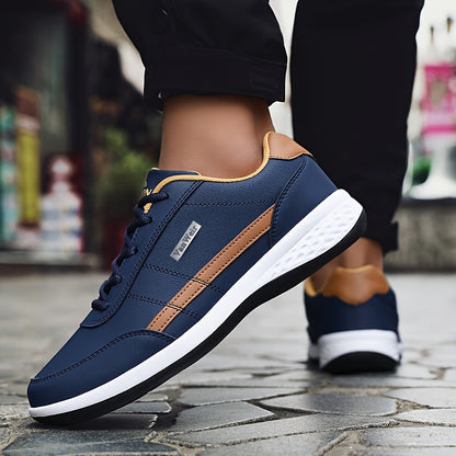 [VanWeir Comfortable Grip Sneakers] VanWeir Plus Size Mens Casual Comfortable Grip Running Sneakers - Durable Lace-Up Design - Ideal for Outdoor Sports & Daily Wear