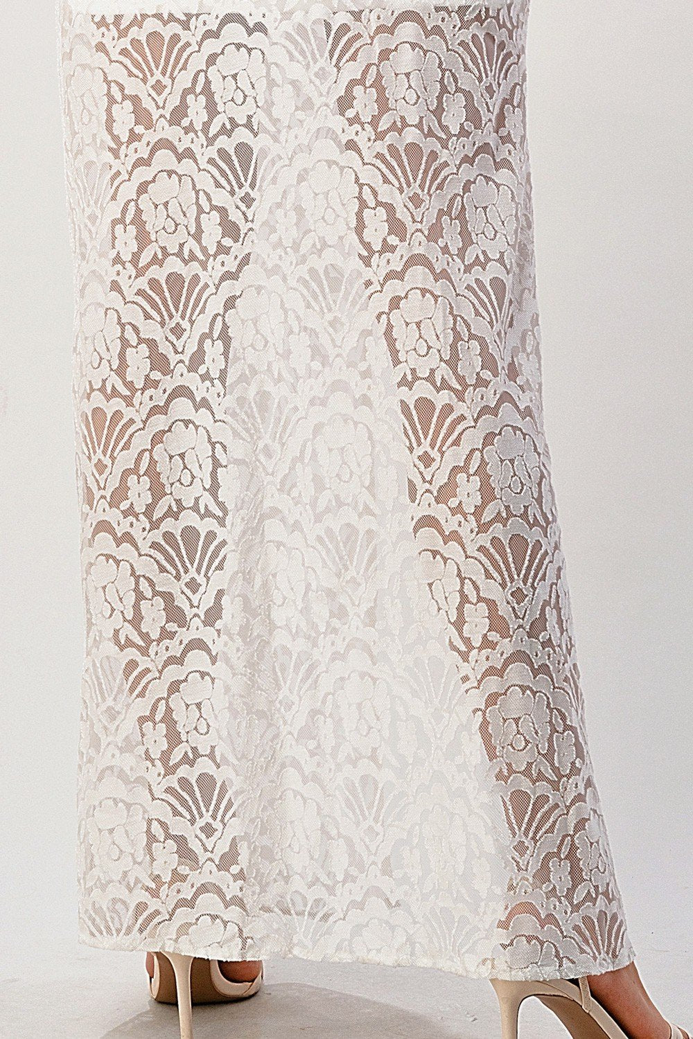 Elegant Black Lace Maxi Dress