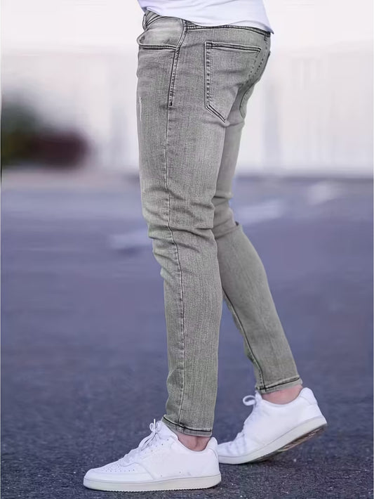 Men'S Flexible Denim Trousers, Premium Business Casual Adaptable Style Jeans, New Autumn-Winter Denim Trousers, Tailored Fit Jeans, Ideal for All Men And Teens, Boyfriend-Style Jeans, Black Friday Choice for Christmas