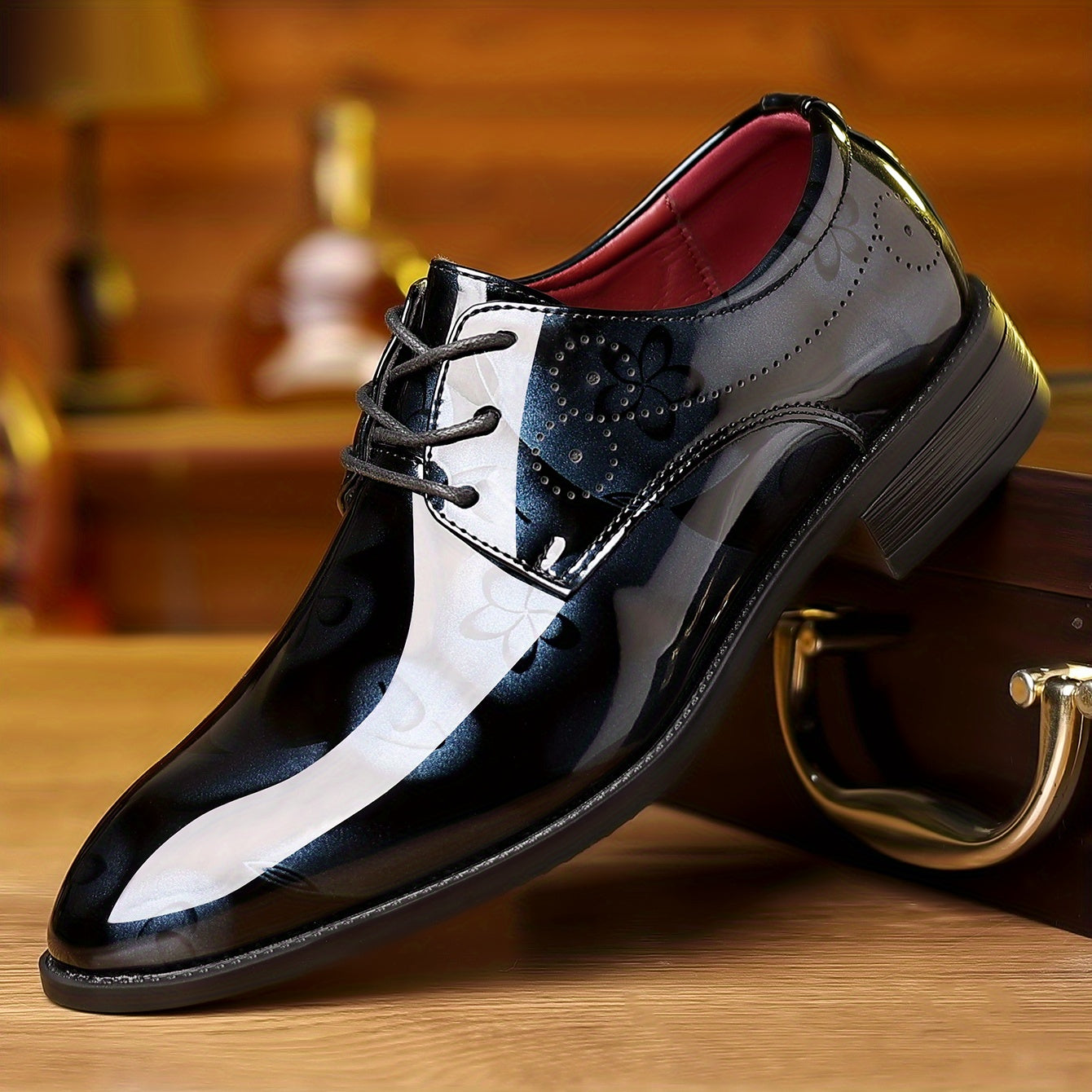 Classic Oxford Shoes - Lace Up, Assorted Colors, Smart Casual, Breathable, Comfortable, Outdoor Walking Shoes for Men