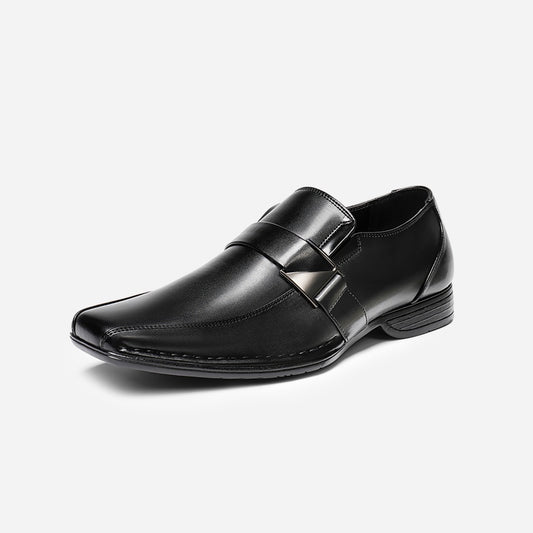 Men's Wide Version Giorgio Flexible and Comfort Dress Loafers Shoes CLASSIC Square Toe Design Dress Shoes for Men