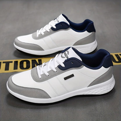 [VanWeir Comfortable Grip Sneakers] VanWeir Plus Size Mens Casual Comfortable Grip Running Sneakers - Durable Lace-Up Design - Ideal for Outdoor Sports & Daily Wear