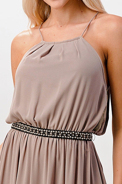 Halter Neck Maxi Dress