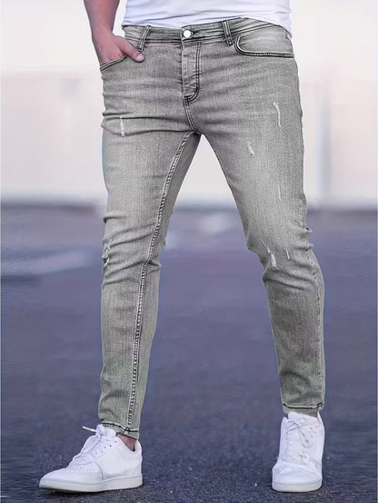 Men'S Flexible Denim Trousers, Premium Business Casual Adaptable Style Jeans, New Autumn-Winter Denim Trousers, Tailored Fit Jeans, Ideal for All Men And Teens, Boyfriend-Style Jeans, Black Friday Choice for Christmas