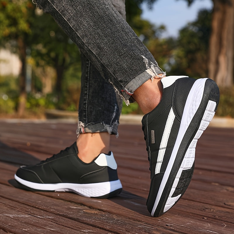 [VanWeir Comfortable Grip Sneakers] VanWeir Plus Size Mens Casual Comfortable Grip Running Sneakers - Durable Lace-Up Design - Ideal for Outdoor Sports & Daily Wear