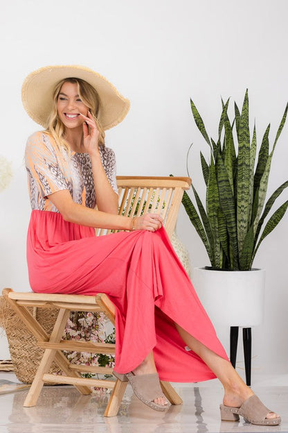 Leopard Print Maxi Dress