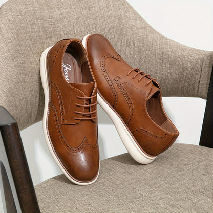 Mens Dress Shoes Oxfords Casual Retro Classic Comfortable Formal Derby Business Dress Shoes for Men