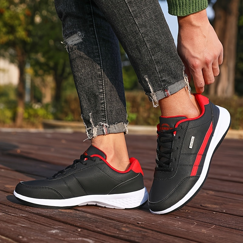 [VanWeir Comfortable Grip Sneakers] VanWeir Plus Size Mens Casual Comfortable Grip Running Sneakers - Durable Lace-Up Design - Ideal for Outdoor Sports & Daily Wear