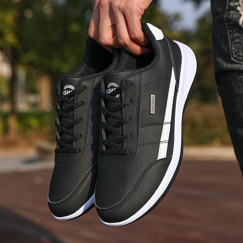 [VanWeir Comfortable Grip Sneakers] VanWeir Plus Size Mens Casual Comfortable Grip Running Sneakers - Durable Lace-Up Design - Ideal for Outdoor Sports & Daily Wear