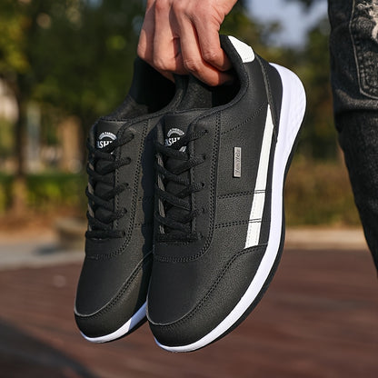 [VanWeir Comfortable Grip Sneakers] VanWeir Plus Size Mens Casual Comfortable Grip Running Sneakers - Durable Lace-Up Design - Ideal for Outdoor Sports & Daily Wear