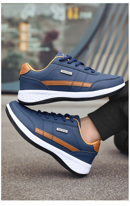 [VanWeir Comfortable Grip Sneakers] VanWeir Plus Size Mens Casual Comfortable Grip Running Sneakers - Durable Lace-Up Design - Ideal for Outdoor Sports & Daily Wear