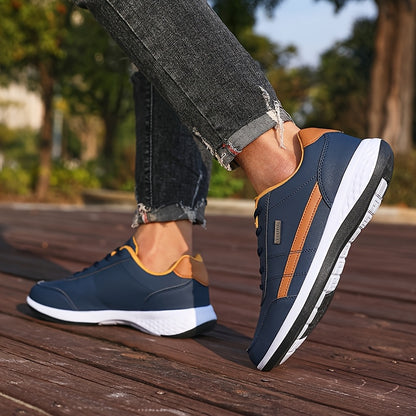 [VanWeir Comfortable Grip Sneakers] VanWeir Plus Size Mens Casual Comfortable Grip Running Sneakers - Durable Lace-Up Design - Ideal for Outdoor Sports & Daily Wear