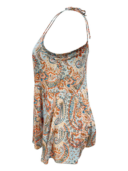 Paisley Print Tiered Dress