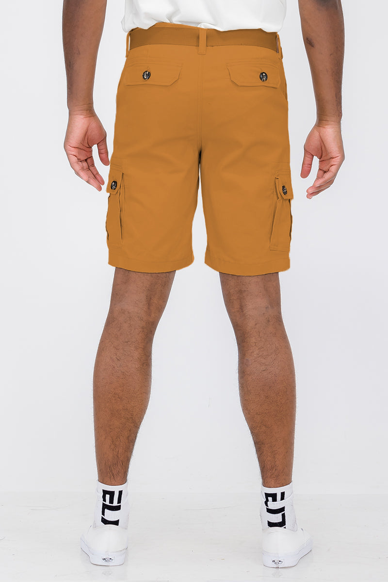 Belted Cargo Short - Orange