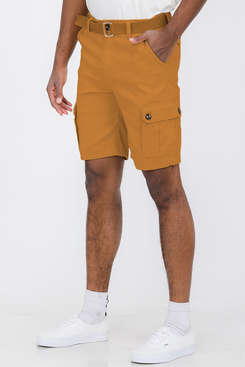 Belted Cargo Short - Orange