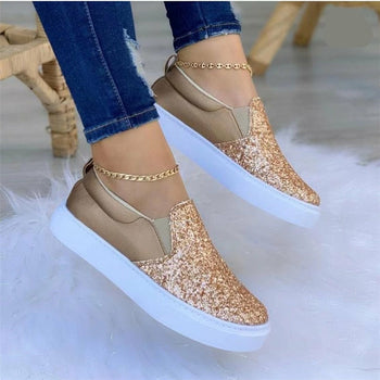 Glitter Moccasin Loafers