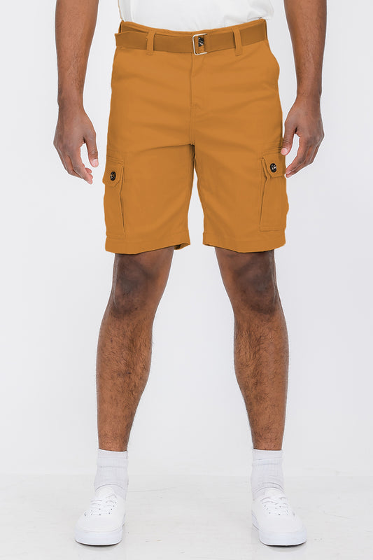 Belted Cargo Short - Orange