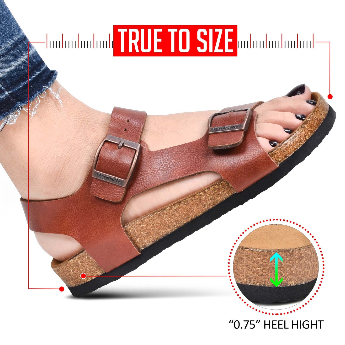 Amulet Arch Support Slingback Sandals