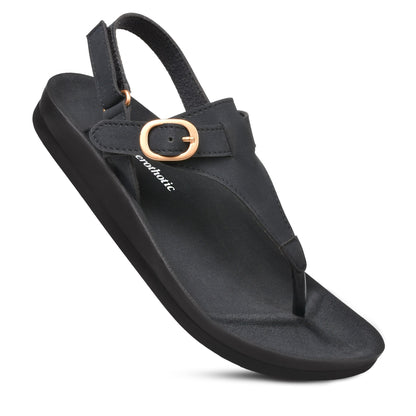 Ridge Slingback Open Toe Sandals
