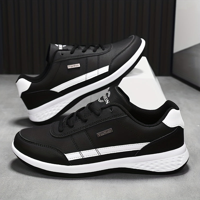 [VanWeir Comfortable Grip Sneakers] VanWeir Plus Size Mens Casual Comfortable Grip Running Sneakers - Durable Lace-Up Design - Ideal for Outdoor Sports & Daily Wear