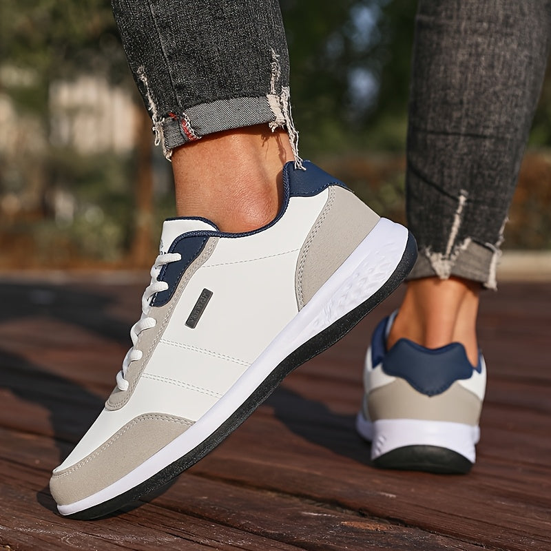 [VanWeir Comfortable Grip Sneakers] VanWeir Plus Size Mens Casual Comfortable Grip Running Sneakers - Durable Lace-Up Design - Ideal for Outdoor Sports & Daily Wear