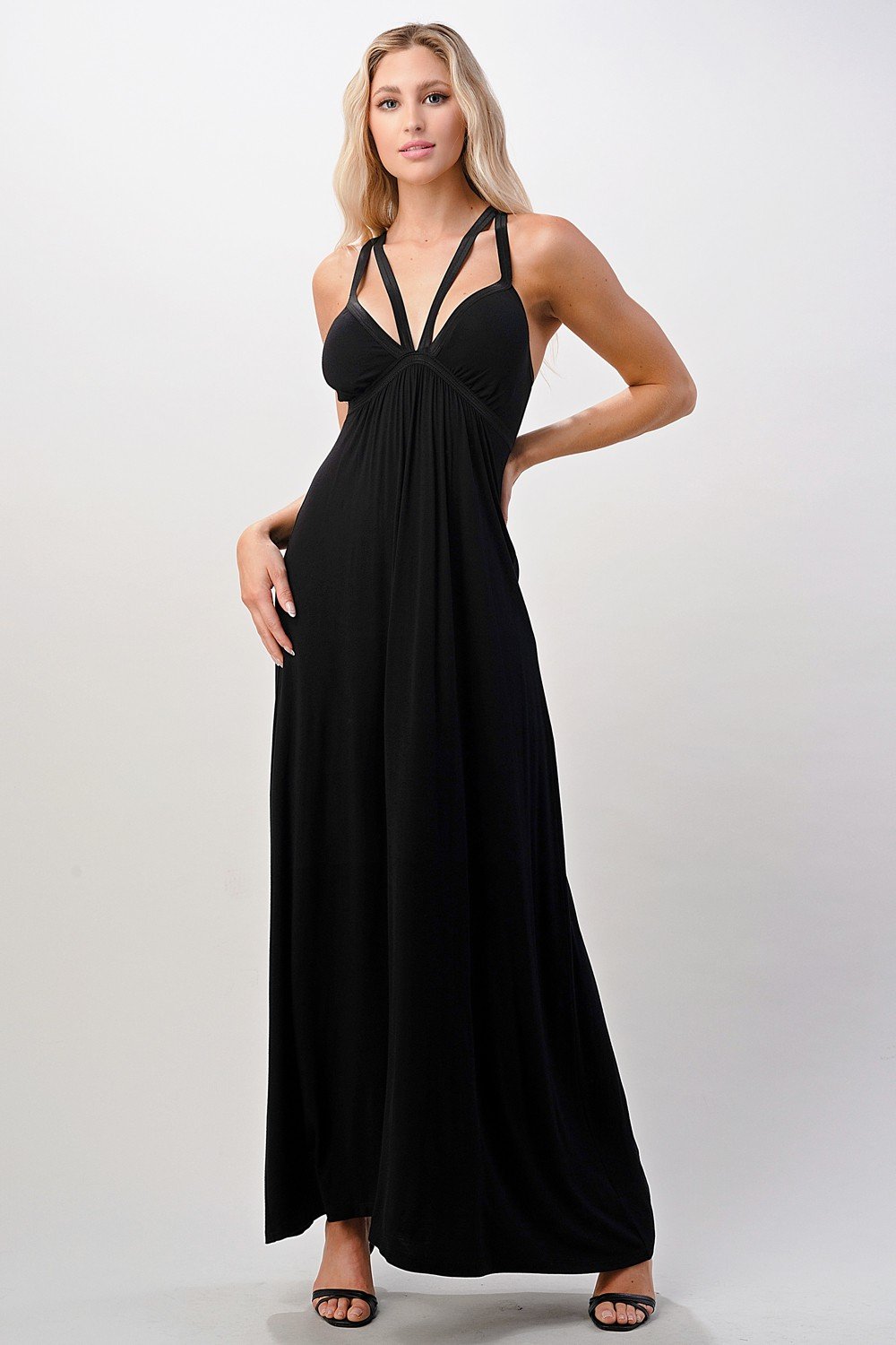 Flowy Strappy Maxi Dress