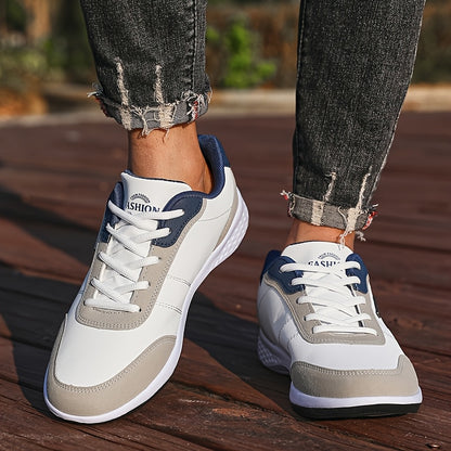 [VanWeir Comfortable Grip Sneakers] VanWeir Plus Size Mens Casual Comfortable Grip Running Sneakers - Durable Lace-Up Design - Ideal for Outdoor Sports & Daily Wear