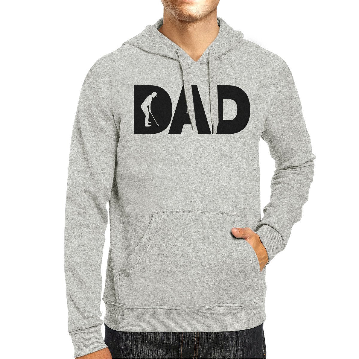 Grey Golf Dad Hoodie